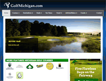 Tablet Screenshot of golfmichigan.com